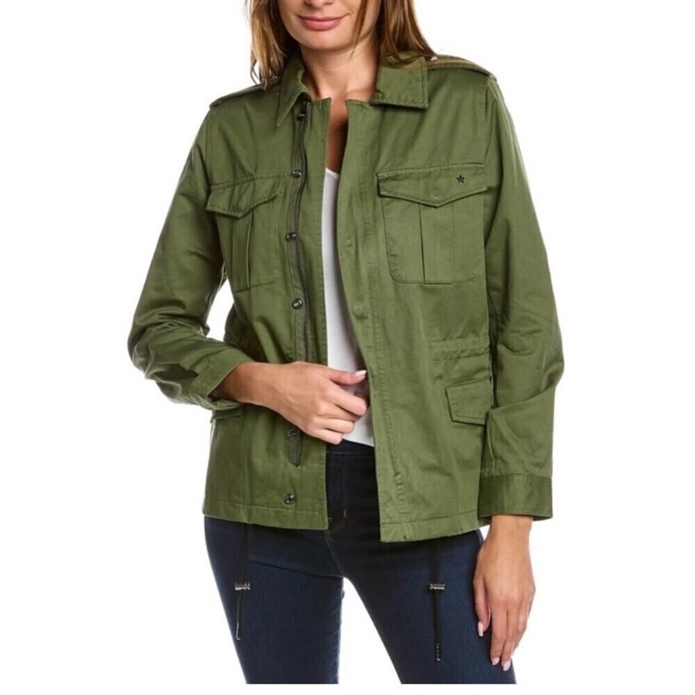 BNWT Zadig & Voltaire Kayak Amour Military Green Utility Jacket - Size XS - Picture 3 of 10